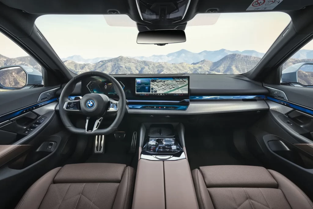 Interior of BMW i5